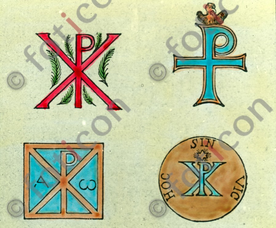 Christusmonogramm | Christmonogram - Foto simon-107-052.jpg | foticon.de - Bilddatenbank für Motive aus Geschichte und Kultur